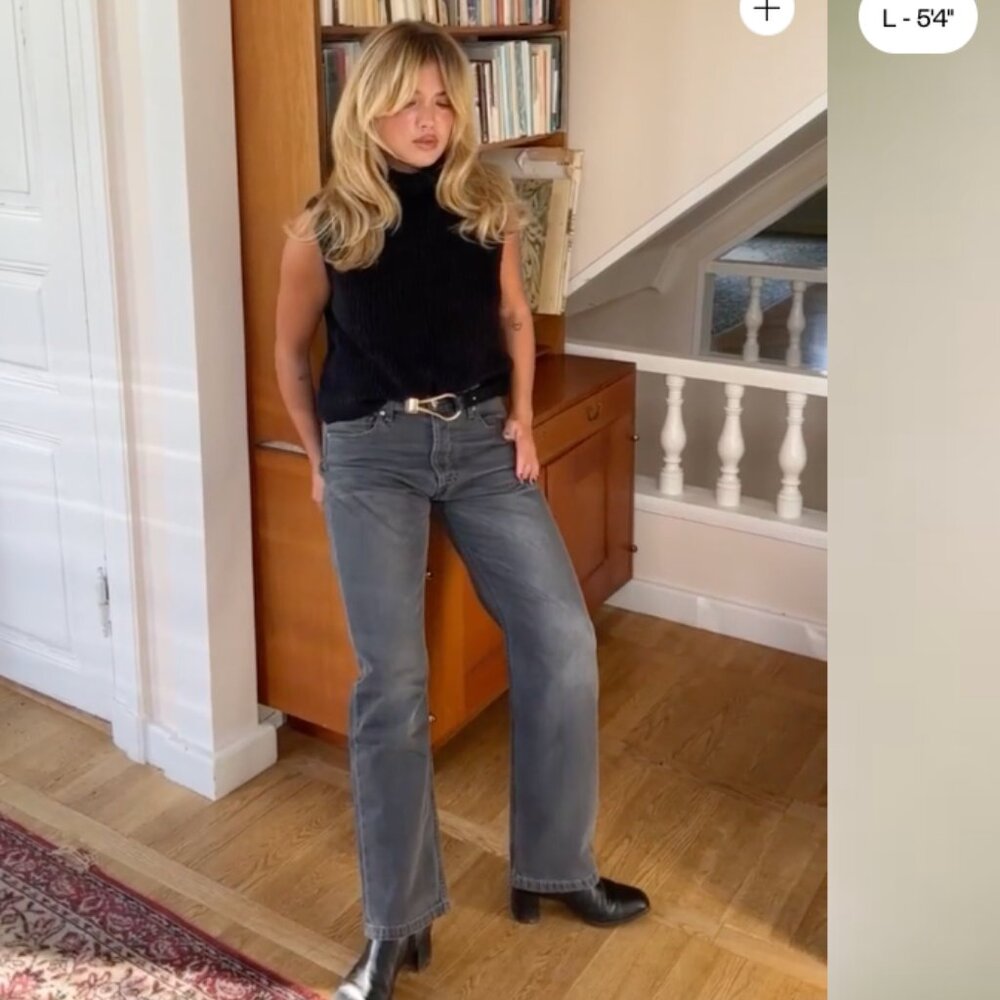 Djerf Avenue Turtleneck Top in Black